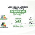 Enerji ve Tabi Kaynaklar bakanlığı tarafından yapılan duyuruda VAP  ( verimlilik artırıcı proje ) başvuruları  28 Kasım 2024 tarihinden itibaren alınmaya başlayacak